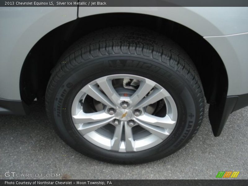 Silver Ice Metallic / Jet Black 2013 Chevrolet Equinox LS