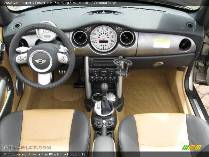 Sparkling Silver Metallic / Cordoba Beige 2008 Mini Cooper S Convertible