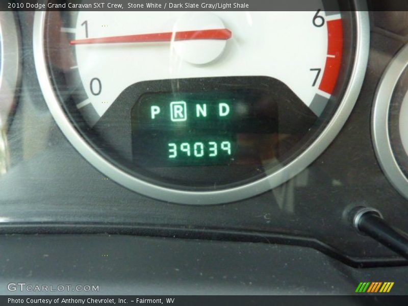 Stone White / Dark Slate Gray/Light Shale 2010 Dodge Grand Caravan SXT Crew