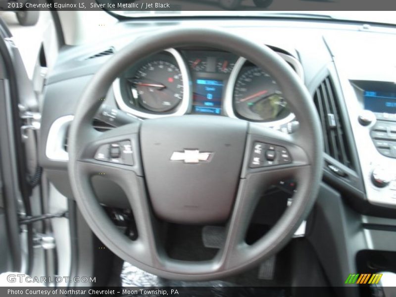 Silver Ice Metallic / Jet Black 2013 Chevrolet Equinox LS