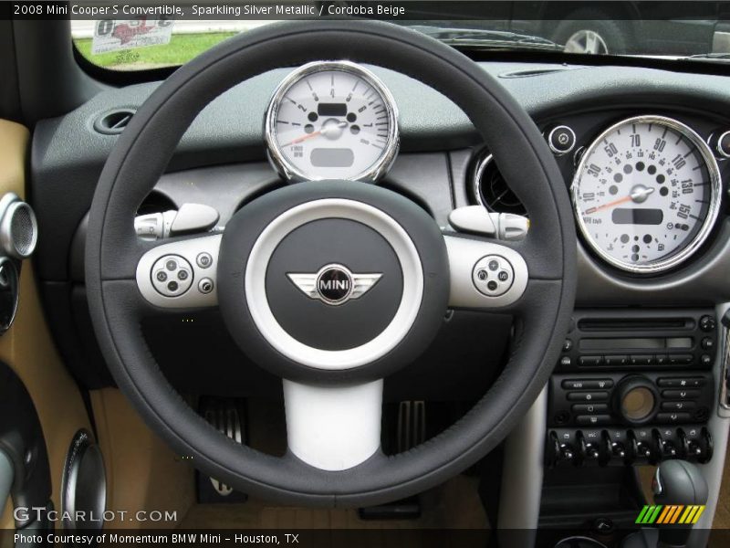 Sparkling Silver Metallic / Cordoba Beige 2008 Mini Cooper S Convertible