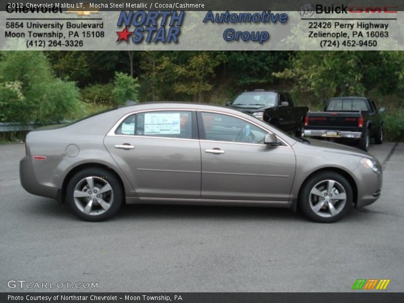 Mocha Steel Metallic / Cocoa/Cashmere 2012 Chevrolet Malibu LT