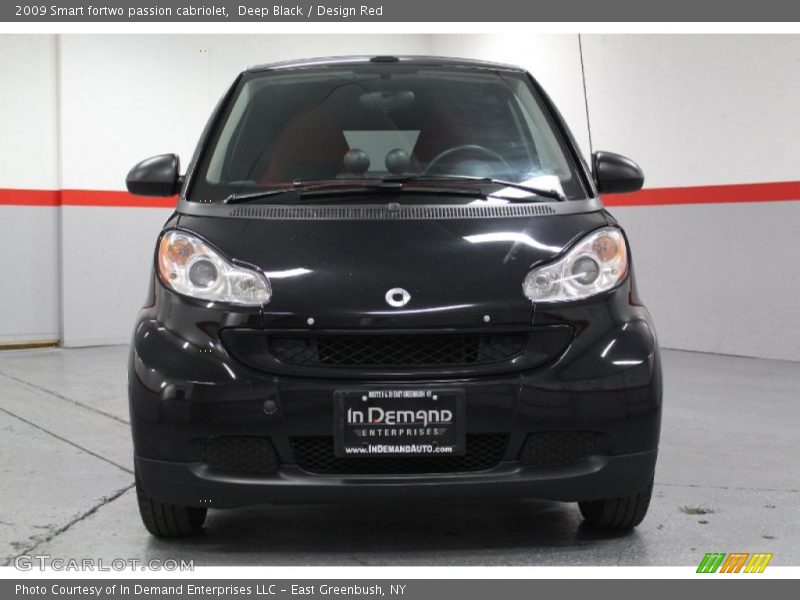 Deep Black / Design Red 2009 Smart fortwo passion cabriolet