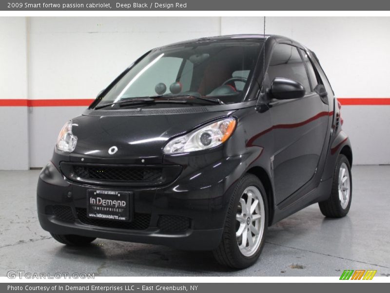 Deep Black / Design Red 2009 Smart fortwo passion cabriolet