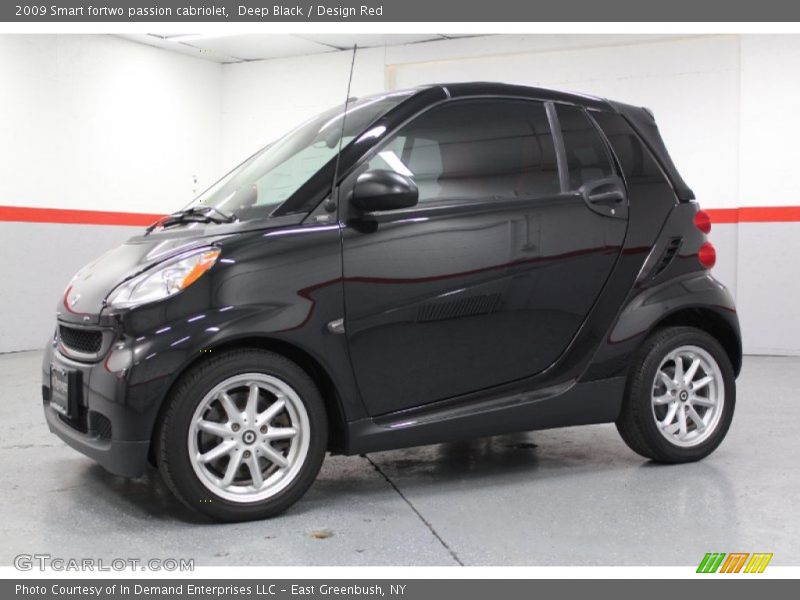 Deep Black / Design Red 2009 Smart fortwo passion cabriolet