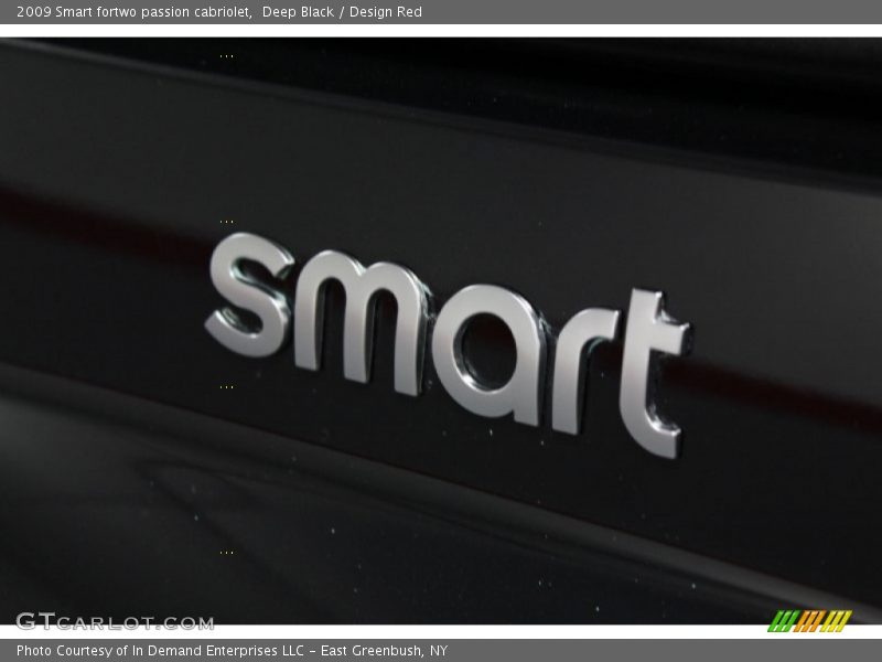 Deep Black / Design Red 2009 Smart fortwo passion cabriolet