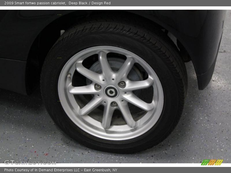 Deep Black / Design Red 2009 Smart fortwo passion cabriolet