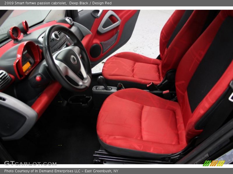 Deep Black / Design Red 2009 Smart fortwo passion cabriolet