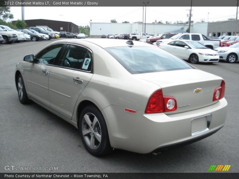 Gold Mist Metallic / Ebony 2012 Chevrolet Malibu LT