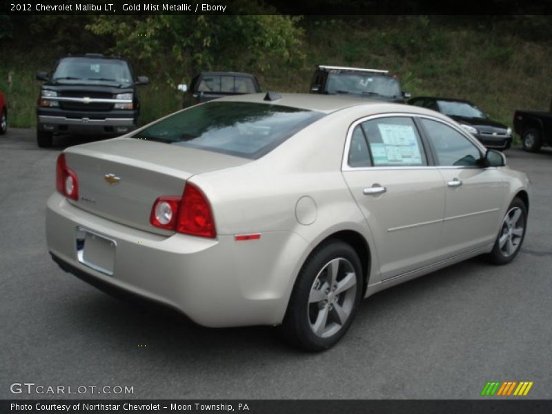 Gold Mist Metallic / Ebony 2012 Chevrolet Malibu LT