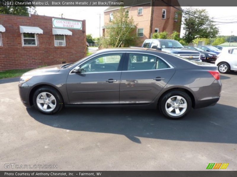 Black Granite Metallic / Jet Black/Titanium 2013 Chevrolet Malibu LS