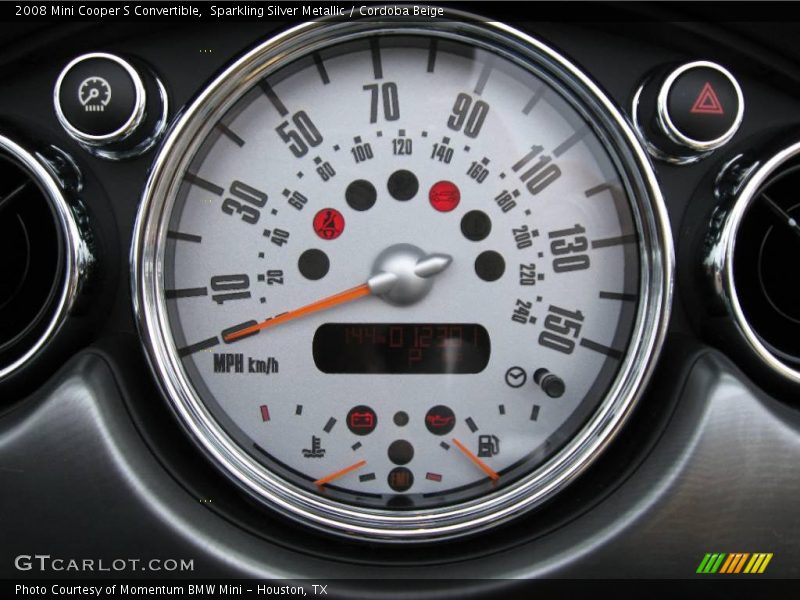 Sparkling Silver Metallic / Cordoba Beige 2008 Mini Cooper S Convertible