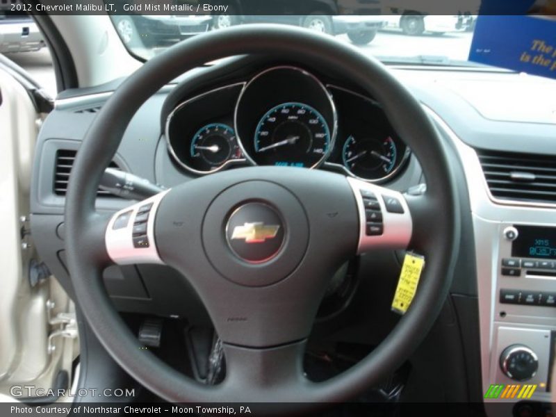 Gold Mist Metallic / Ebony 2012 Chevrolet Malibu LT