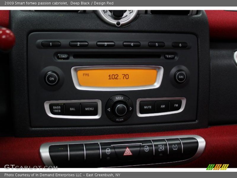 Deep Black / Design Red 2009 Smart fortwo passion cabriolet