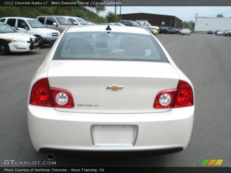 White Diamond Tricoat / Cocoa/Cashmere 2012 Chevrolet Malibu LT