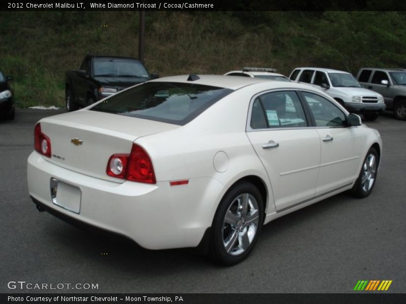 White Diamond Tricoat / Cocoa/Cashmere 2012 Chevrolet Malibu LT