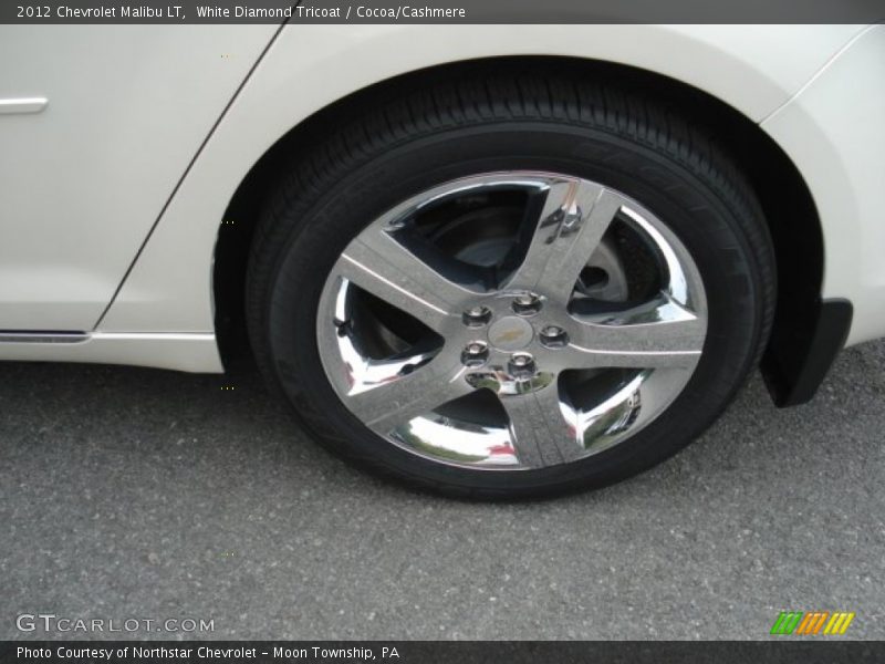 White Diamond Tricoat / Cocoa/Cashmere 2012 Chevrolet Malibu LT