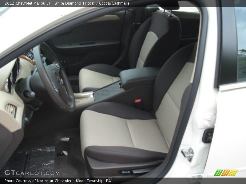 White Diamond Tricoat / Cocoa/Cashmere 2012 Chevrolet Malibu LT
