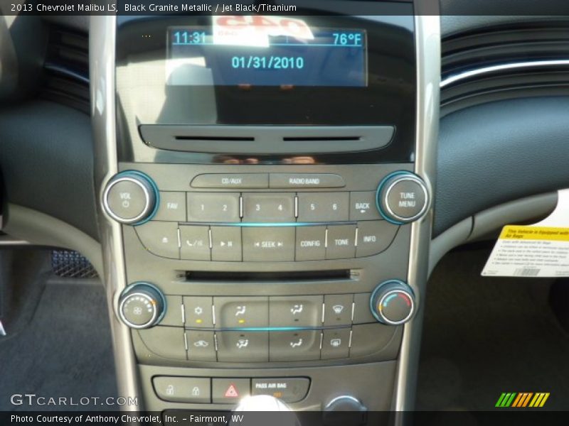 Black Granite Metallic / Jet Black/Titanium 2013 Chevrolet Malibu LS