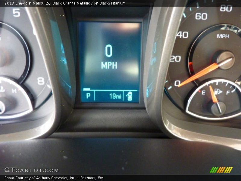 Black Granite Metallic / Jet Black/Titanium 2013 Chevrolet Malibu LS