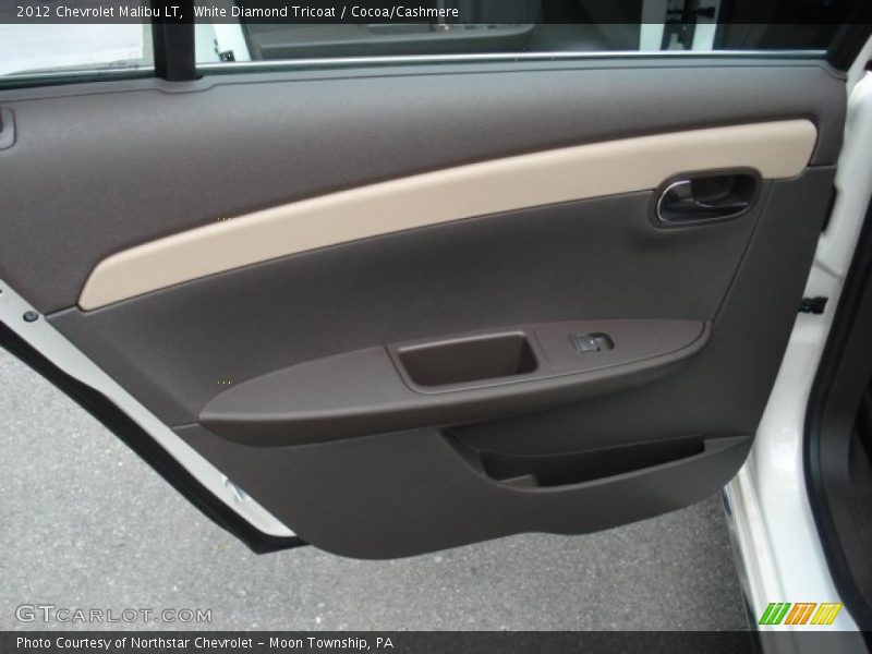 White Diamond Tricoat / Cocoa/Cashmere 2012 Chevrolet Malibu LT