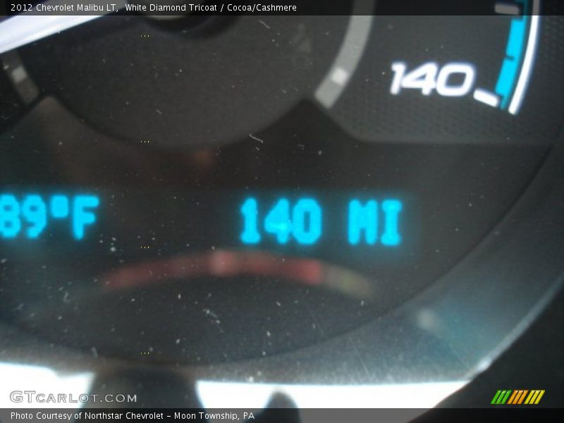 White Diamond Tricoat / Cocoa/Cashmere 2012 Chevrolet Malibu LT