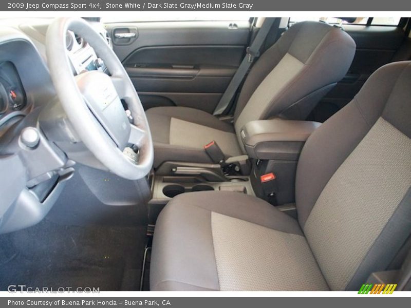 Stone White / Dark Slate Gray/Medium Slate Gray 2009 Jeep Compass Sport 4x4
