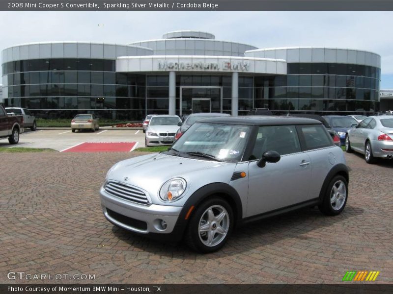 Sparkling Silver Metallic / Cordoba Beige 2008 Mini Cooper S Convertible