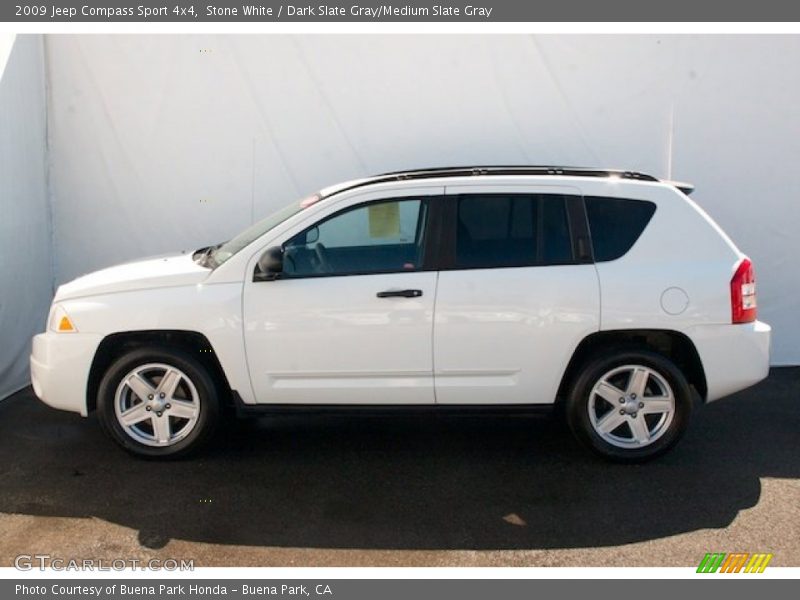 Stone White / Dark Slate Gray/Medium Slate Gray 2009 Jeep Compass Sport 4x4