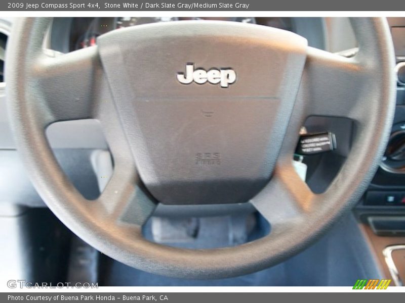Stone White / Dark Slate Gray/Medium Slate Gray 2009 Jeep Compass Sport 4x4