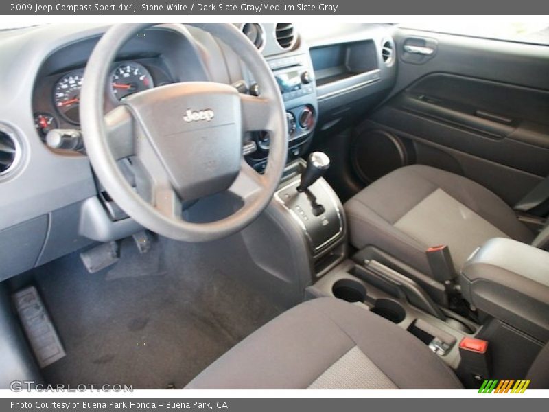 Stone White / Dark Slate Gray/Medium Slate Gray 2009 Jeep Compass Sport 4x4