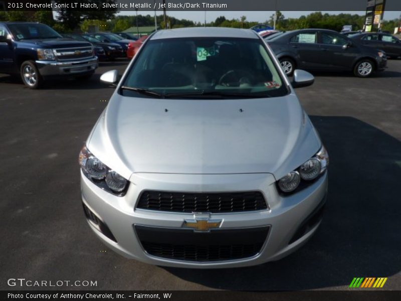 Silver Ice Metallic / Jet Black/Dark Titanium 2013 Chevrolet Sonic LT Hatch