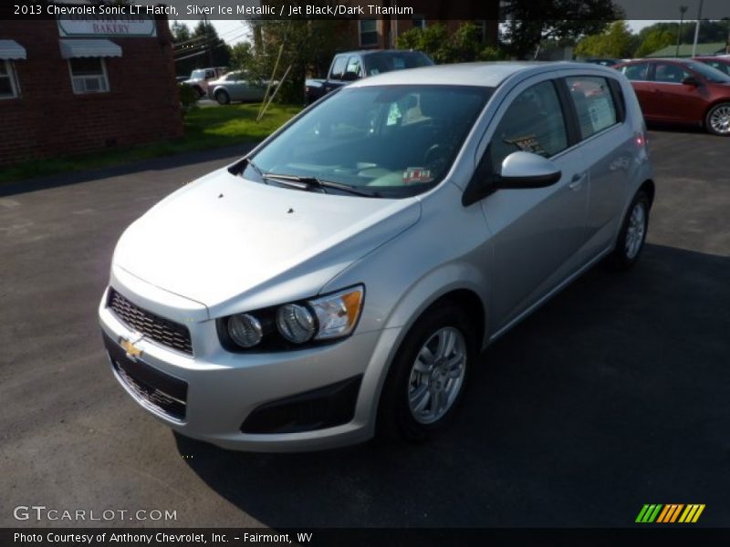 Silver Ice Metallic / Jet Black/Dark Titanium 2013 Chevrolet Sonic LT Hatch