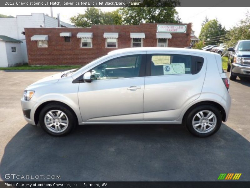 Silver Ice Metallic / Jet Black/Dark Titanium 2013 Chevrolet Sonic LT Hatch