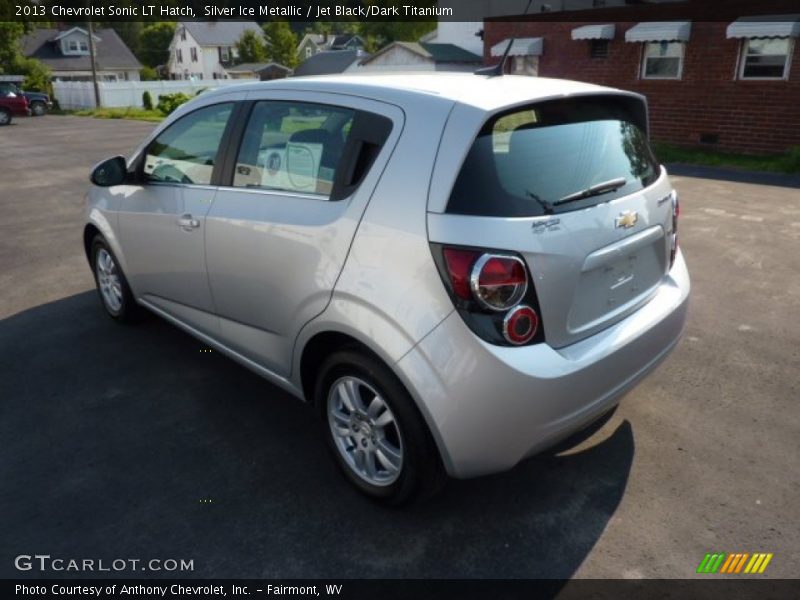Silver Ice Metallic / Jet Black/Dark Titanium 2013 Chevrolet Sonic LT Hatch
