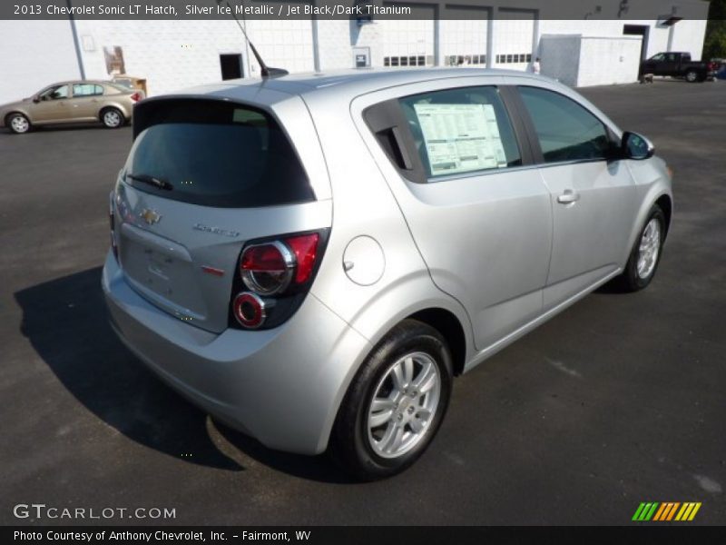 Silver Ice Metallic / Jet Black/Dark Titanium 2013 Chevrolet Sonic LT Hatch