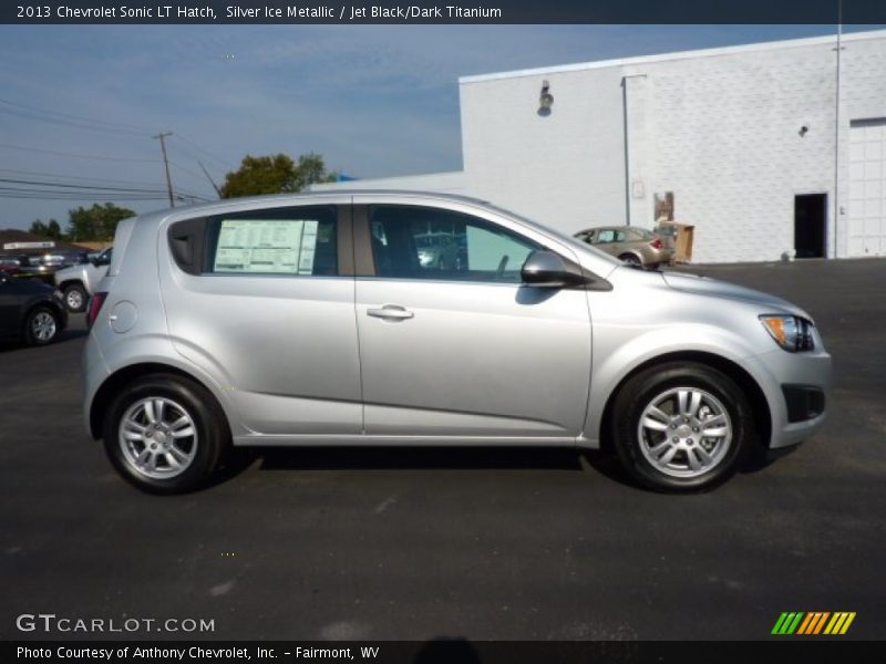 Silver Ice Metallic / Jet Black/Dark Titanium 2013 Chevrolet Sonic LT Hatch