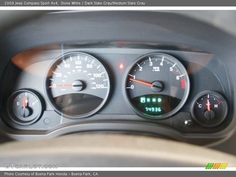 Stone White / Dark Slate Gray/Medium Slate Gray 2009 Jeep Compass Sport 4x4