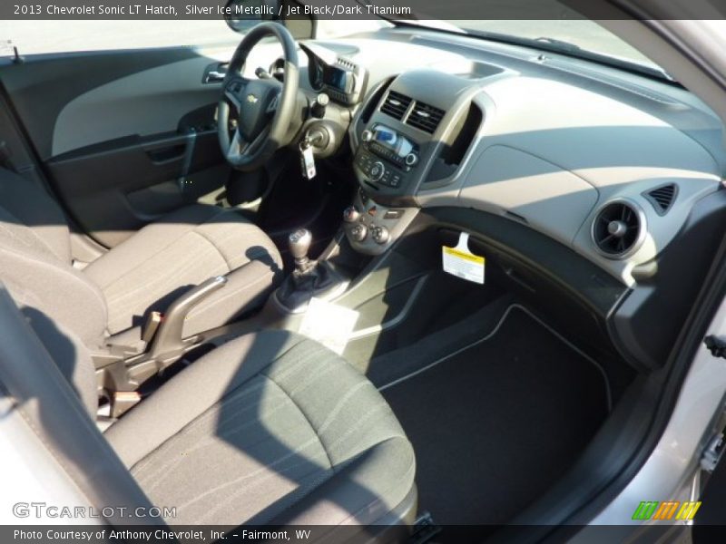 Silver Ice Metallic / Jet Black/Dark Titanium 2013 Chevrolet Sonic LT Hatch