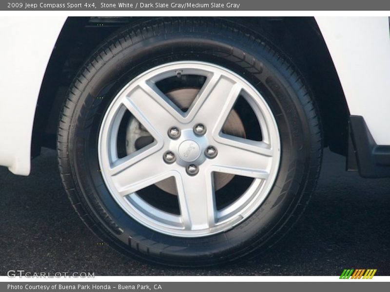 Stone White / Dark Slate Gray/Medium Slate Gray 2009 Jeep Compass Sport 4x4