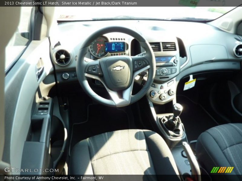 Silver Ice Metallic / Jet Black/Dark Titanium 2013 Chevrolet Sonic LT Hatch