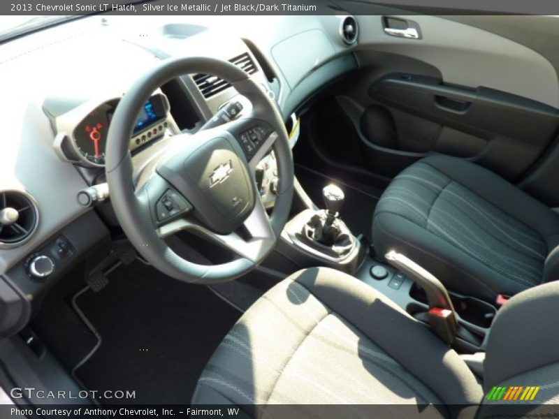 Silver Ice Metallic / Jet Black/Dark Titanium 2013 Chevrolet Sonic LT Hatch