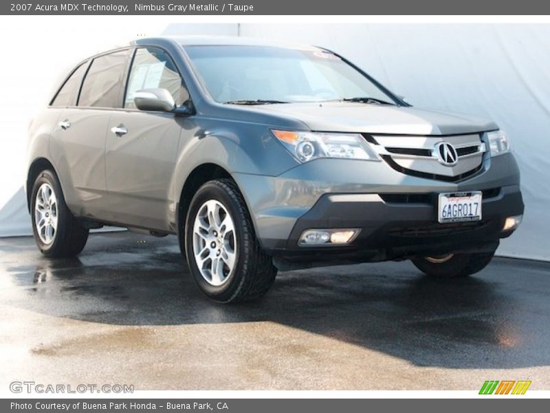Nimbus Gray Metallic / Taupe 2007 Acura MDX Technology
