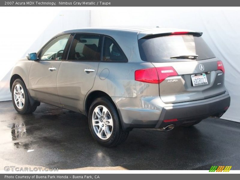 Nimbus Gray Metallic / Taupe 2007 Acura MDX Technology
