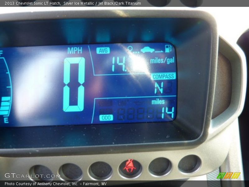 Silver Ice Metallic / Jet Black/Dark Titanium 2013 Chevrolet Sonic LT Hatch