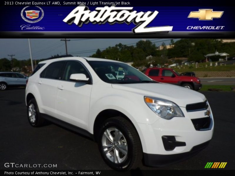 Summit White / Light Titanium/Jet Black 2013 Chevrolet Equinox LT AWD