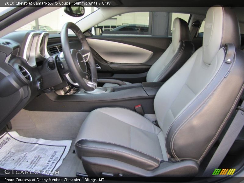 Front Seat of 2010 Camaro SS/RS Coupe
