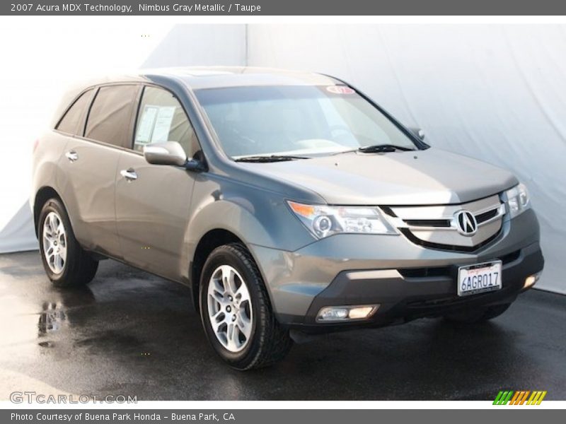 Nimbus Gray Metallic / Taupe 2007 Acura MDX Technology