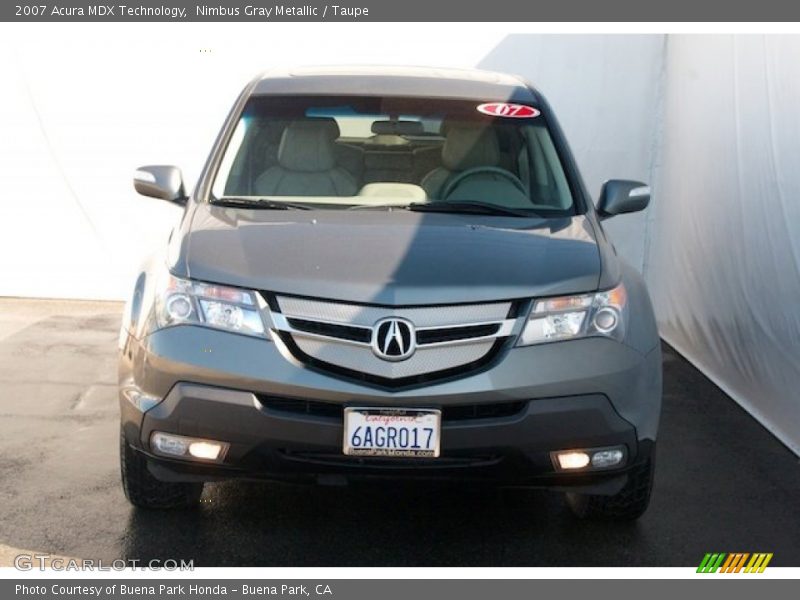 Nimbus Gray Metallic / Taupe 2007 Acura MDX Technology