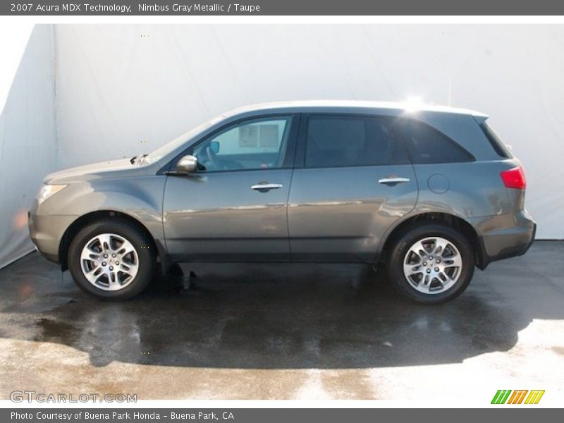 Nimbus Gray Metallic / Taupe 2007 Acura MDX Technology